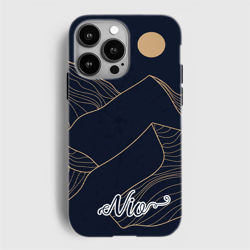 Aureate Peaks iPhone Case