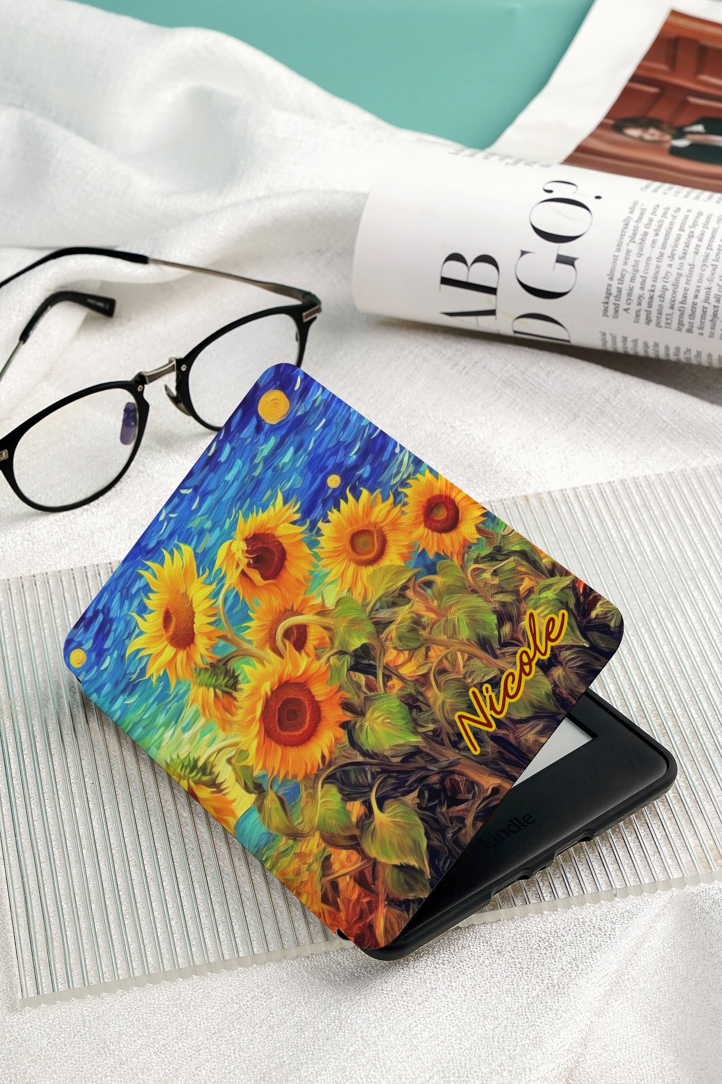 Sunflower Serenade Kindle Case - A